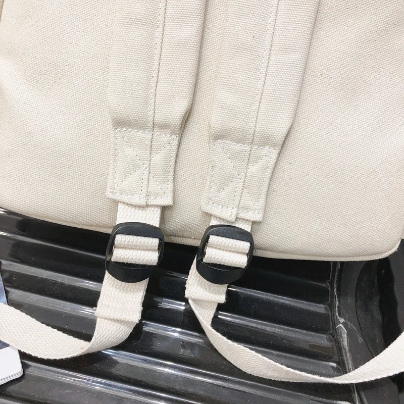 Stylish Canvas Backpack for Women Youth Travel School Bag