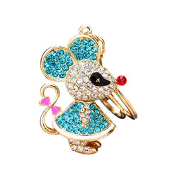 Rhinestone Peacock Key Ring Women's Bag Pendant