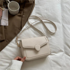 Square Crossbody Bag Pu Leather Small Handbag