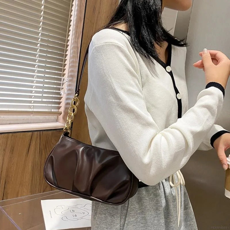 Classic PU Leather Shoulder Bag for Women