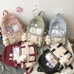 Waterproof Women Backpacks Teenager Girl BookBags Laptop Rucksack