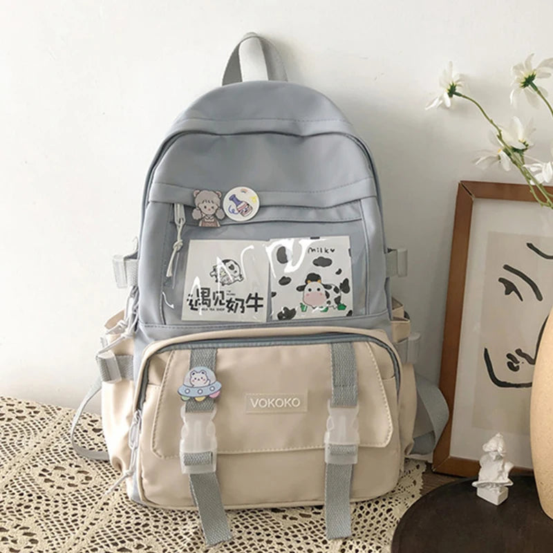 Waterproof Women Backpacks Teenager Girl BookBags Laptop Rucksack
