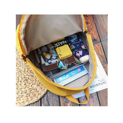 Large Canvas Backpack for Women Solid Rucksacks