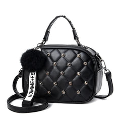 Embroidery Line Shoulder Diagonal Casual Ladies Small Square Bag