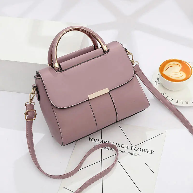 Women Handbag Small Square Bag Stitching Shoulder Bag