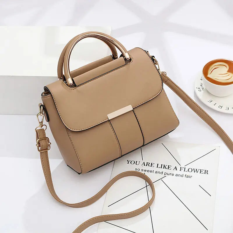 Women Handbag Small Square Bag Stitching Shoulder Bag