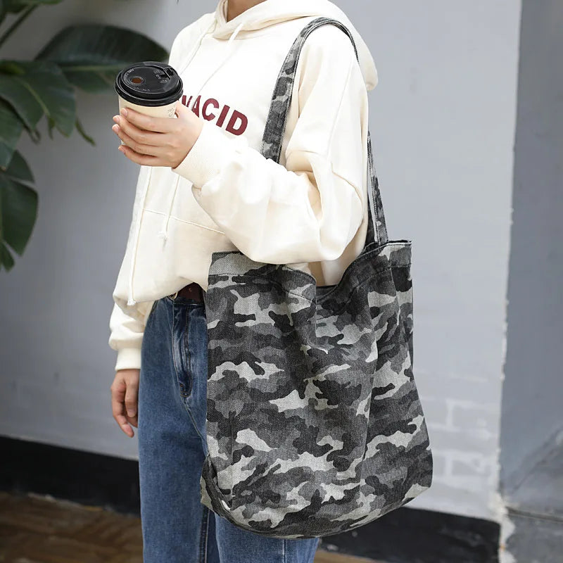 Navy Canvas Women's Bag Handbag Shoulder Bag
