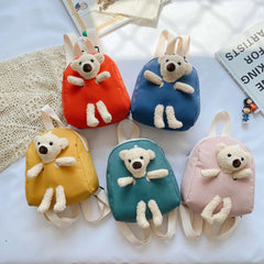 Kids Plush Bear Bag Backpack Cartoon Small Backpack for Boys and Girls
