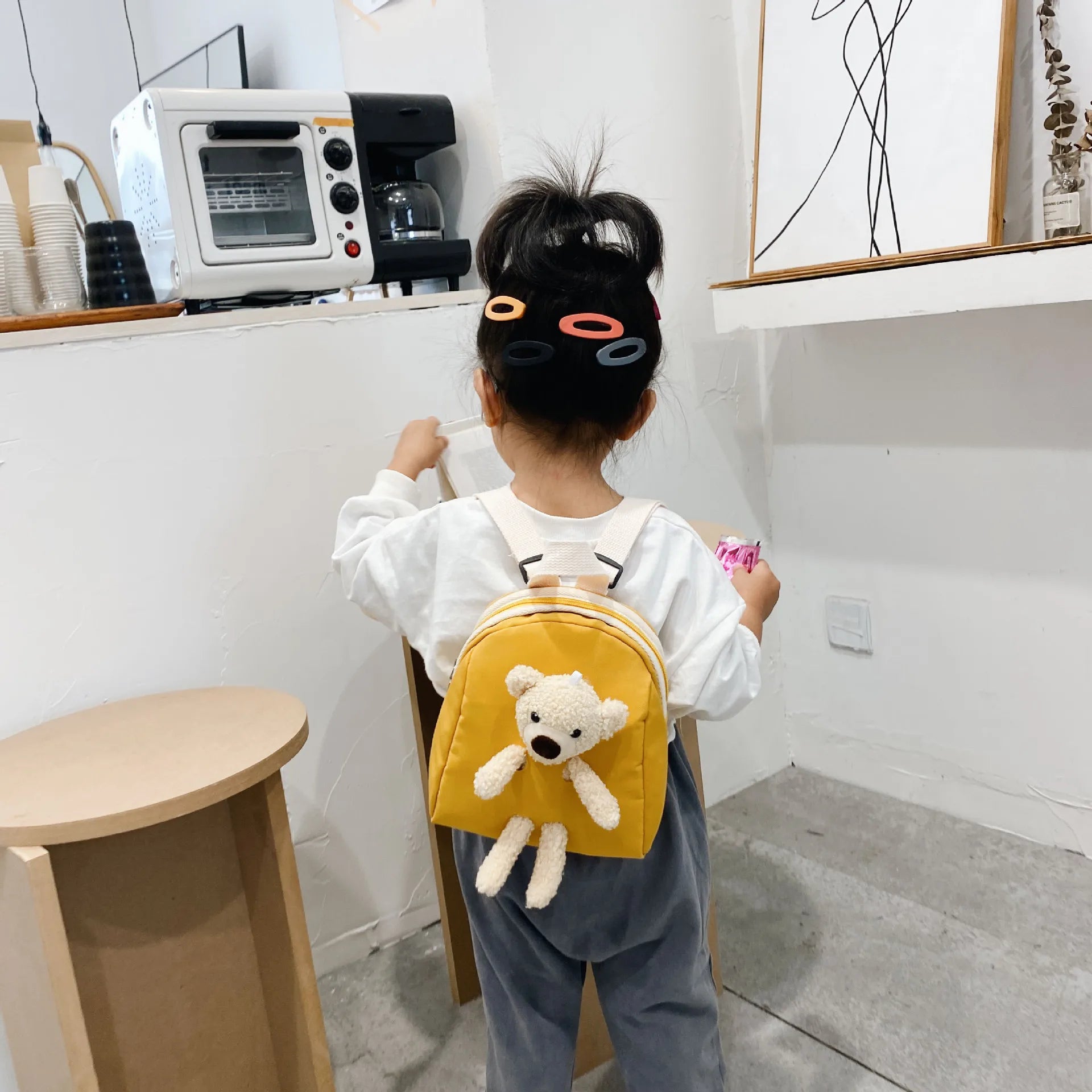 Kids Plush Bear Bag Backpack Cartoon Small Backpack for Boys and Girls