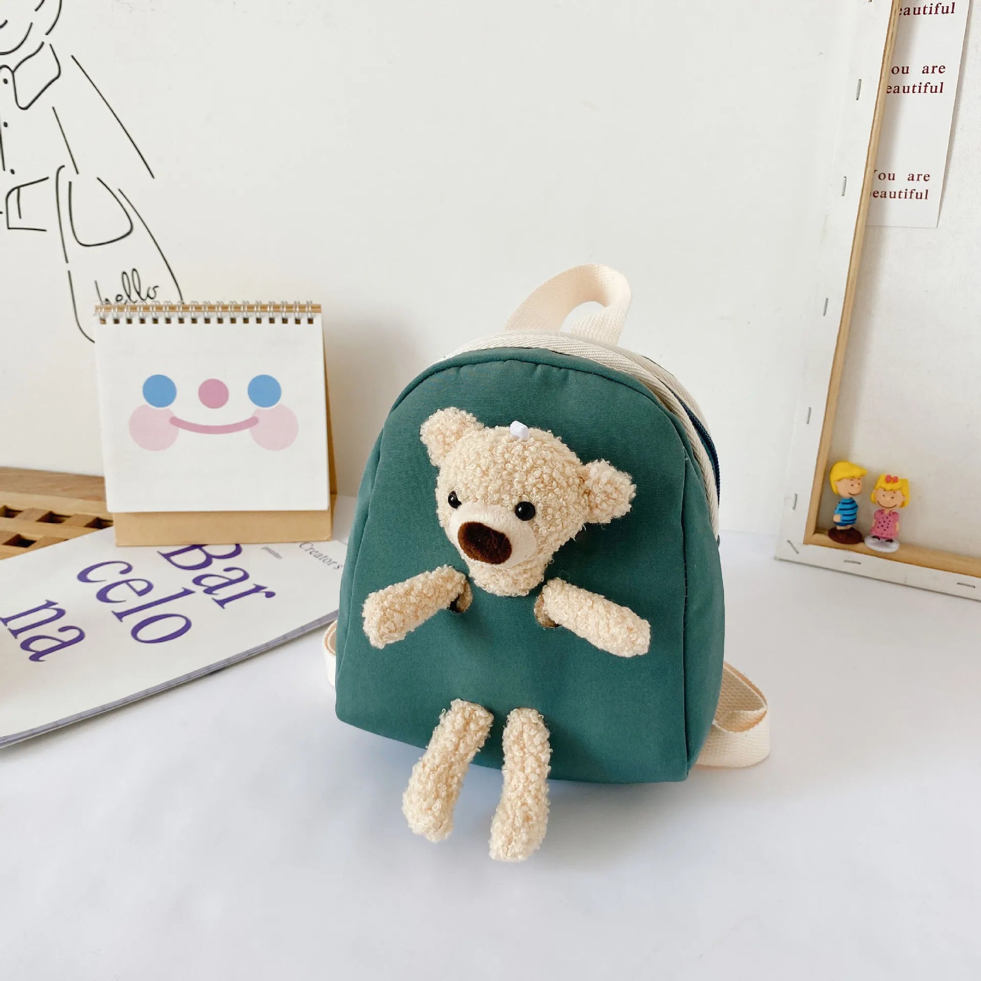 Kids Plush Bear Bag Backpack Cartoon Small Backpack for Boys and Girls