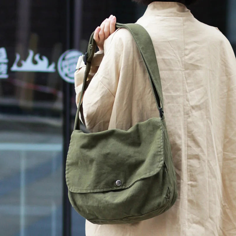 Canvas Handbags Art Shoulder Messenger Bag Couple Models