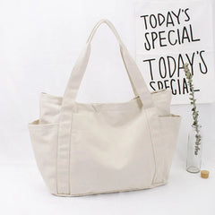 Women Literature Art Canvas Bag Large Capacity Single Shoulder Bags