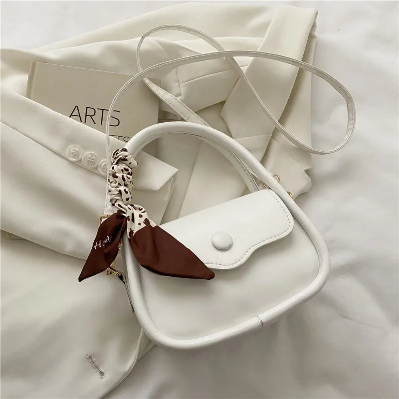 Women's PU Leather Handbag Small Square Bag Messenger Bag