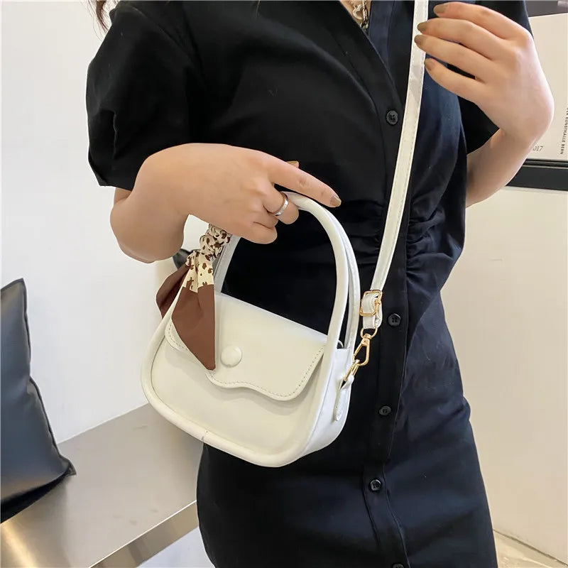 Women's PU Leather Handbag Small Square Bag Messenger Bag