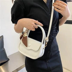 Women's PU Leather Handbag Small Square Bag Messenger Bag
