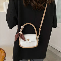 Women's PU Leather Handbag Small Square Bag Messenger Bag