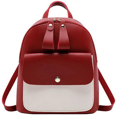 Women's Double Pull Bump Small Backpack Mini Backpack