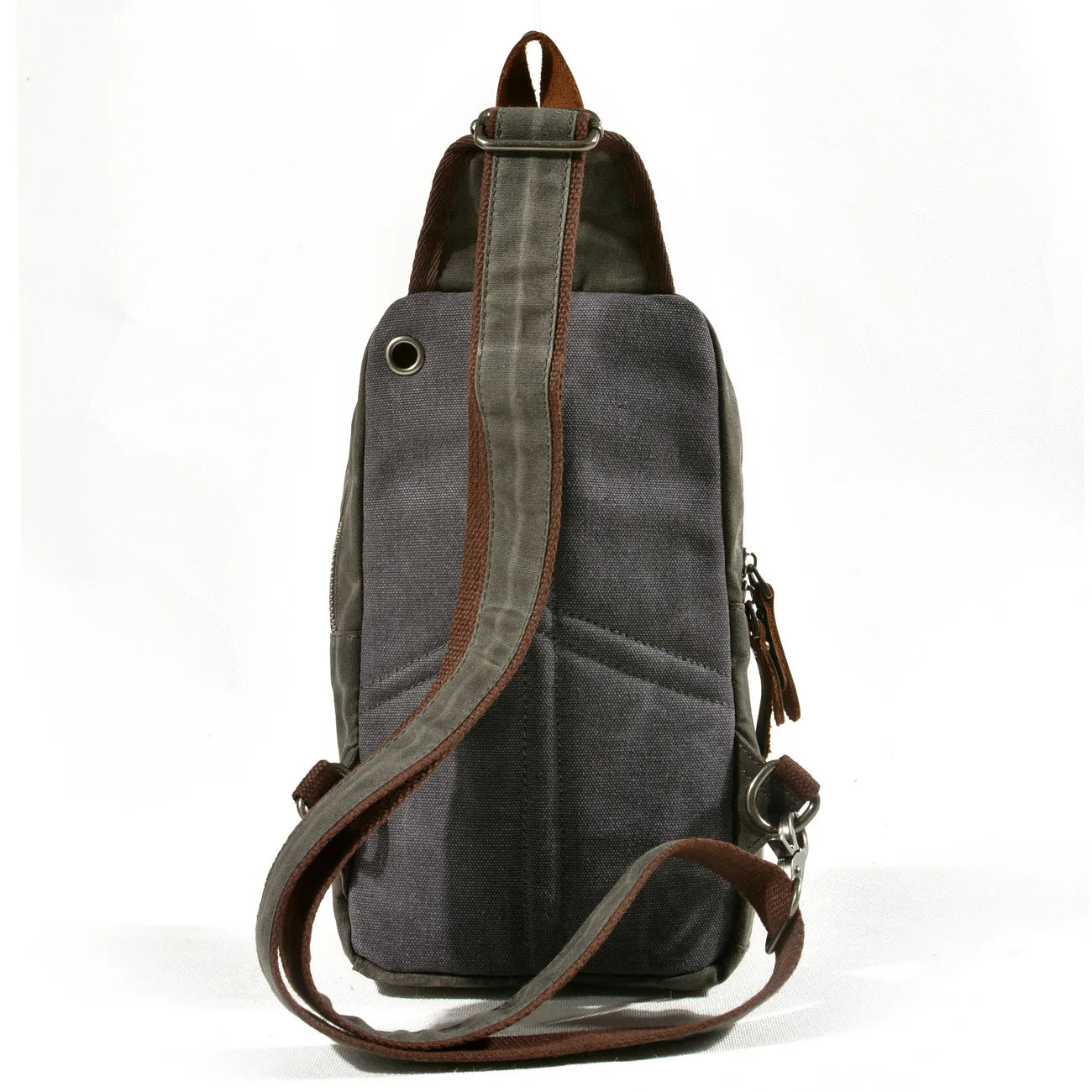 Men's Mini Canvas Chest Bag Dual Purpose Backpack