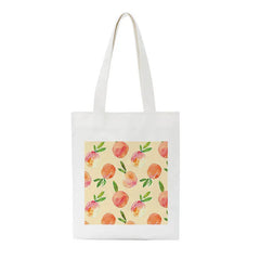 Peach Print Harajuku Bag Large-Capacity Canvas Vintage Cartoon Ulzzang