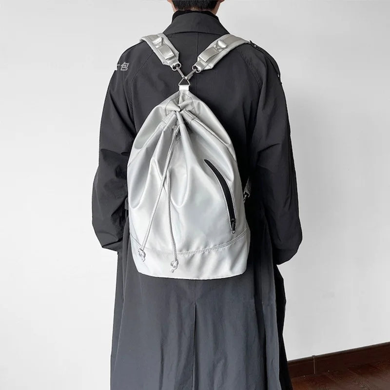 Waterproof Drawstring Women Backpack School Bag for Teenage Girls