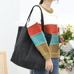 Casual Retro Canvas Bag One-Shoulder Women's Handbag