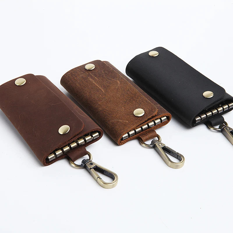 Leather Men's Key Holder Wallet