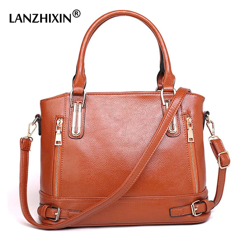 Casual Leather Handbag Tote Shoulder Messenger Bag for Women SD831