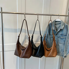 Vintage Crossbody Bag Soft Leather Lady Hobo Purse Handbag