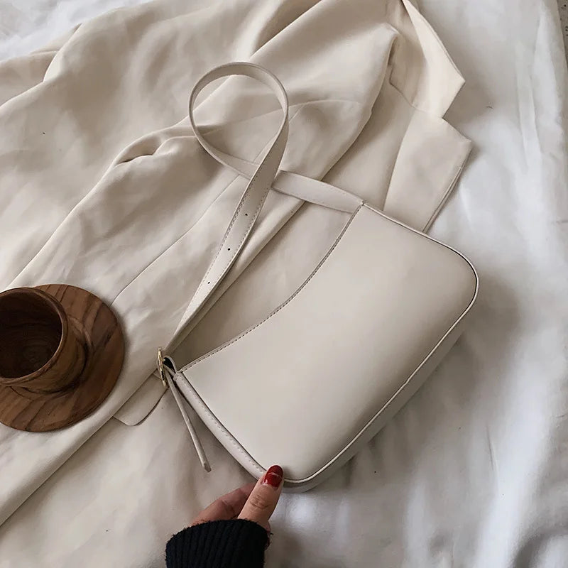 Small PU Leather Shoulder Bag Women Travel Tote