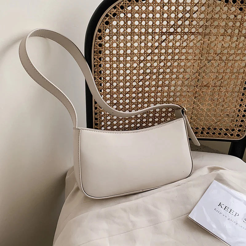 Small PU Leather Shoulder Bag Women Travel Tote