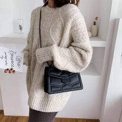 Rivet Chain Shoulder Crossbody Bag Women PU Evening Clutch Small Handbags