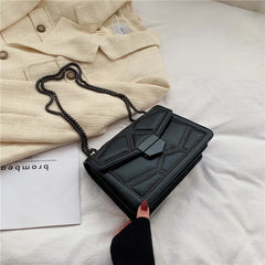 Rivet Chain Shoulder Crossbody Bag Women PU Evening Clutch Small Handbags