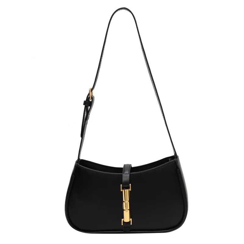 LEFTSIDE Shoulder Side Bags for Women Solid PU Leather Handbags