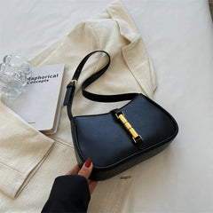 LEFTSIDE Shoulder Side Bags for Women Solid PU Leather Handbags