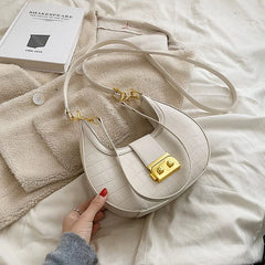 Vintage Stone Pattern Shoulder Side Bag for Women
