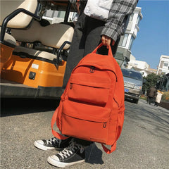 Waterproof Nylon Backpack for Women Pocket Travel Backpacks Female