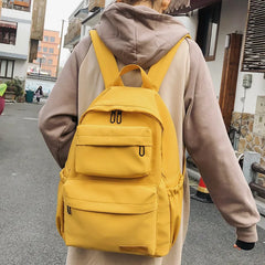 Waterproof Nylon Backpack for Women Pocket Travel Backpacks Female