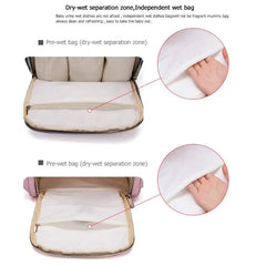 LEQUEEN Colorful Mummy Diaper Bag Baby Feeder Bag