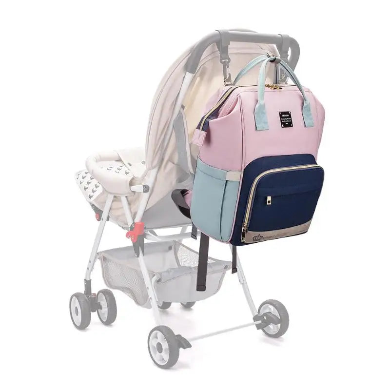 LEQUEEN Colorful Mummy Diaper Bag Baby Feeder Bag