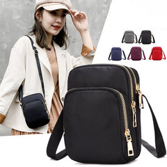 Women Crossbody Zipper Shoulder Bag Multifunction Handbag