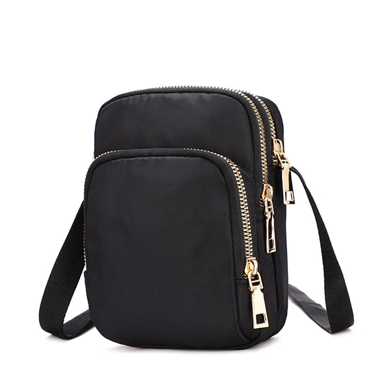 Women Crossbody Zipper Shoulder Bag Multifunction Handbag