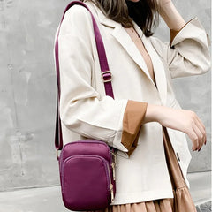 Women Crossbody Zipper Shoulder Bag Multifunction Handbag
