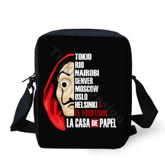 La Casa De Papel Women Messenger Bag Causal Shoulder Handbag Crossbody Bag