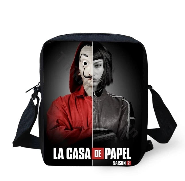La Casa De Papel Women Messenger Bag Causal Shoulder Handbag Crossbody Bag