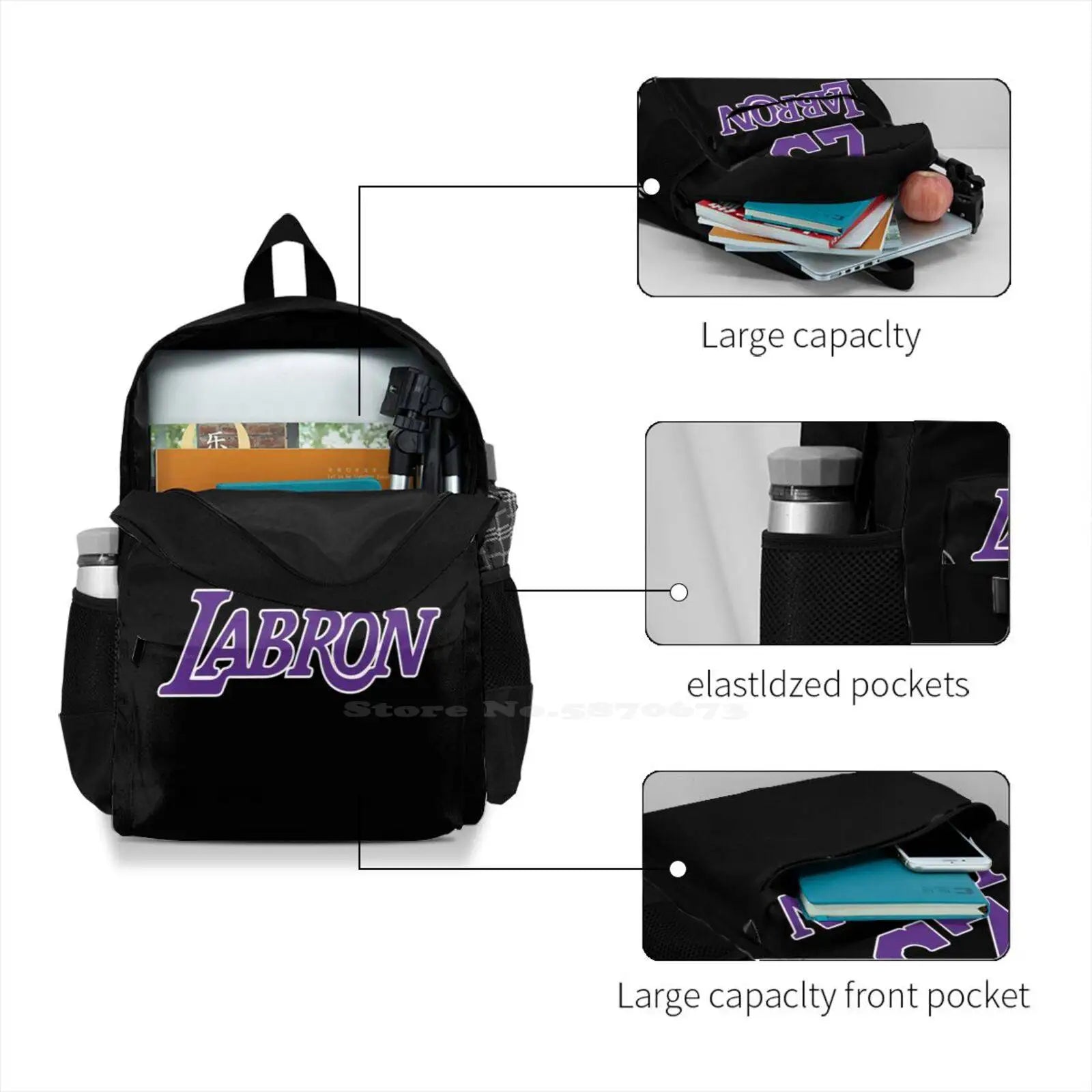 Labron 23 Travel Laptop School Backpack Bag James Zo2 Kingjames