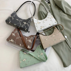 Lace Embroidery Small Flower Shoulder Bag