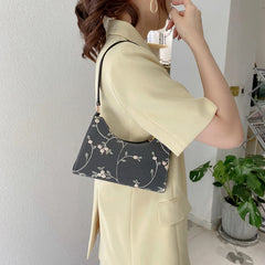 Lace Embroidery Small Flower Shoulder Bag
