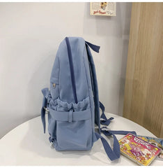 Japanese Bowknot Women's Backpack College Style Student Schoolbag