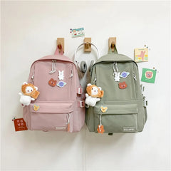 Ladies Backpacks Teen Boys Girls Harajuku Student School Bags