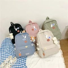 Ladies Backpacks Teen Boys Girls Harajuku Student School Bags